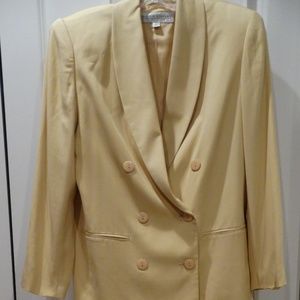 Valerie Stevens 100% Silk Skirt Suit, Size 8